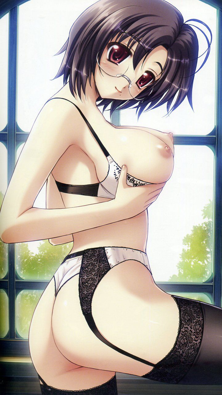 【Secondary erotica】Here is an erotic image where you can worship the etched figure of the glasses girl 28
