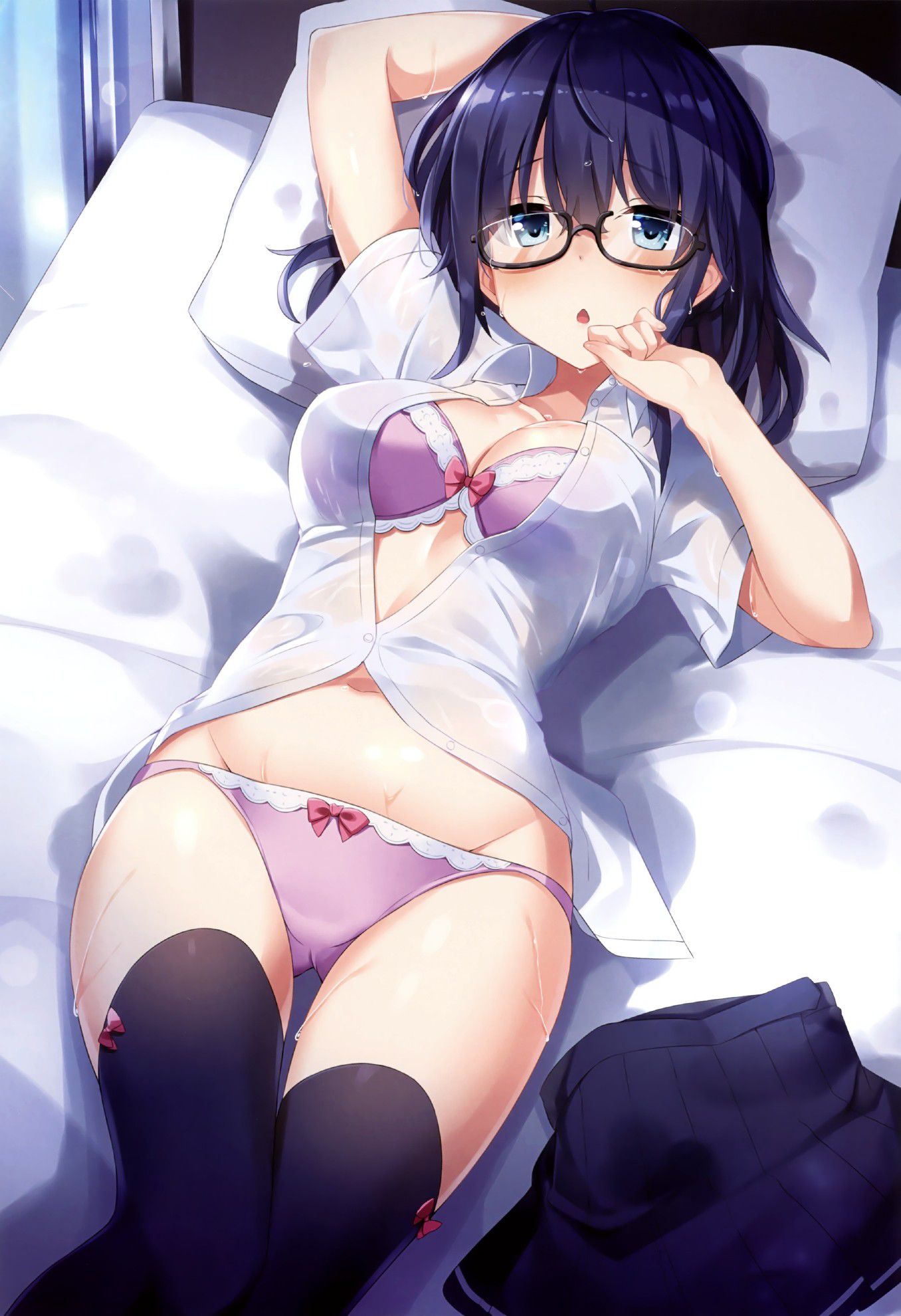 【Secondary erotica】Here is an erotic image where you can worship the etched figure of the glasses girl 3