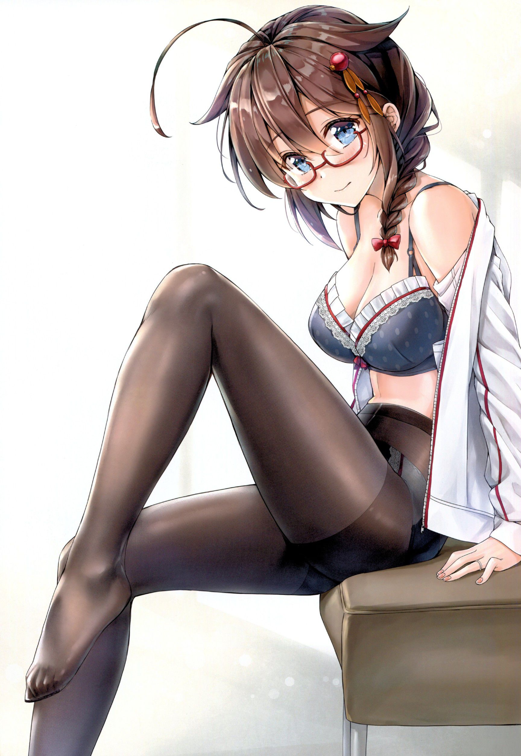 【Secondary erotica】Here is an erotic image where you can worship the etched figure of the glasses girl 31