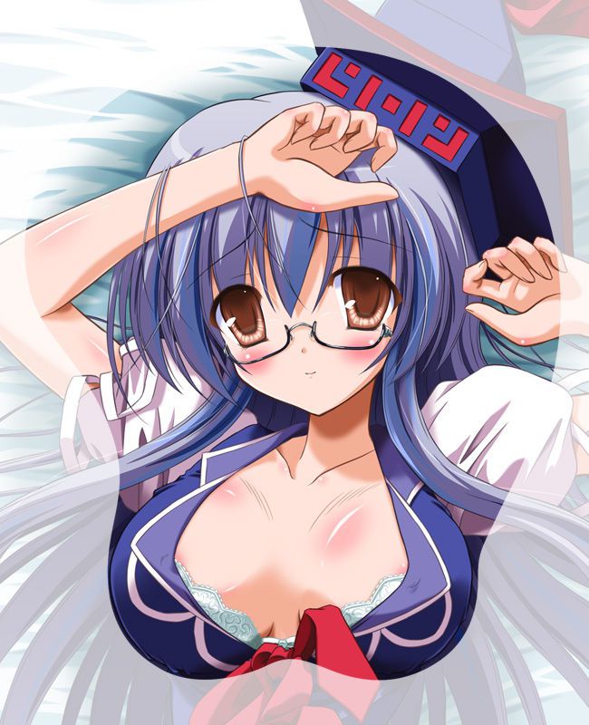 (Glasses fetish) cut through glasses girl erotic pictures: two-dimensional 17