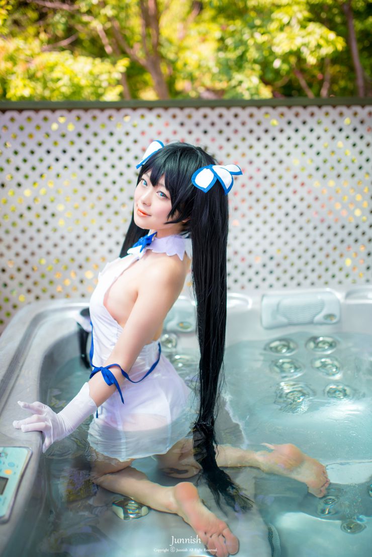 [Image] "cardboard town" Koreans did Hestia's cosplay layer erotic cute too hard www 8