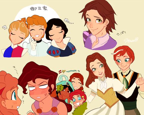 [Images: fujoshi drew Disney characters and transformation illustrated wwwww 19