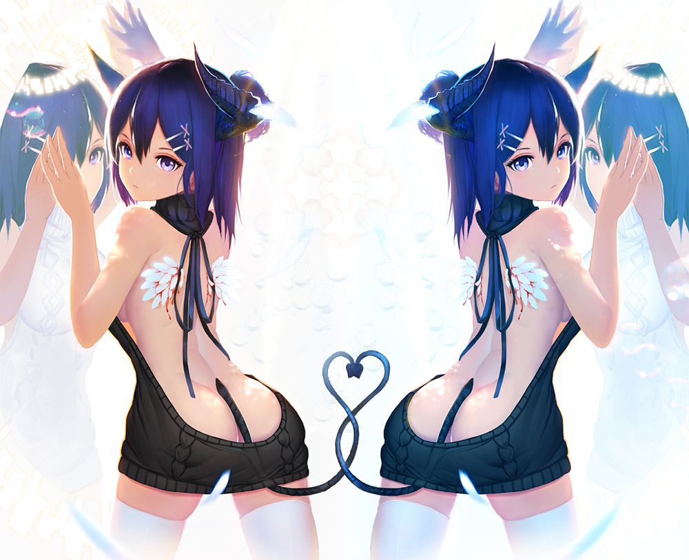 [Secondary-ZIP: Devil and Angel vine-Chan cute images put together [gavelyldropout] KH = vignette = April." 40