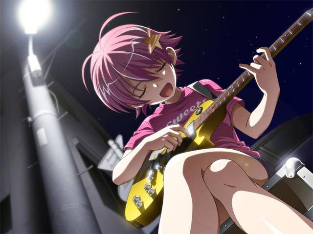 Two-dimensional fetish images of girls [55 cards: playing musical instruments. 2 [music] 19