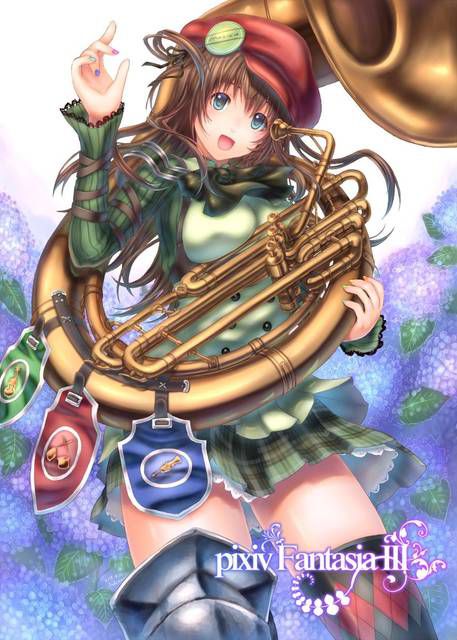 Two-dimensional fetish images of girls [55 cards: playing musical instruments. 2 [music] 27