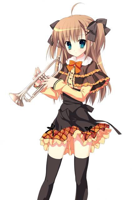 Two-dimensional fetish images of girls [55 cards: playing musical instruments. 2 [music] 8