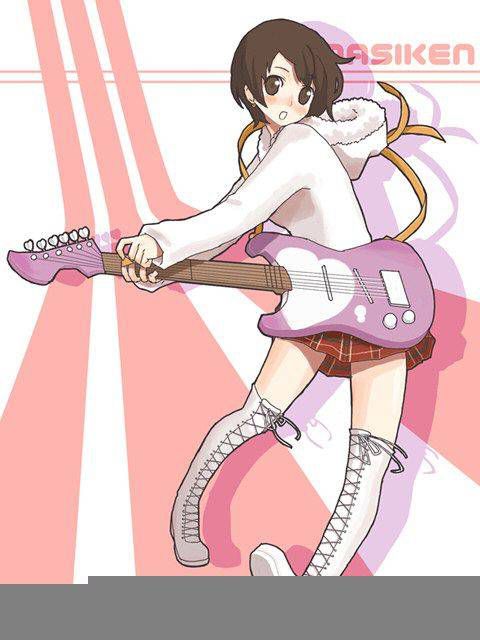 Two-dimensional fetish images of girls [55 cards: playing musical instruments. 2 [music] 9