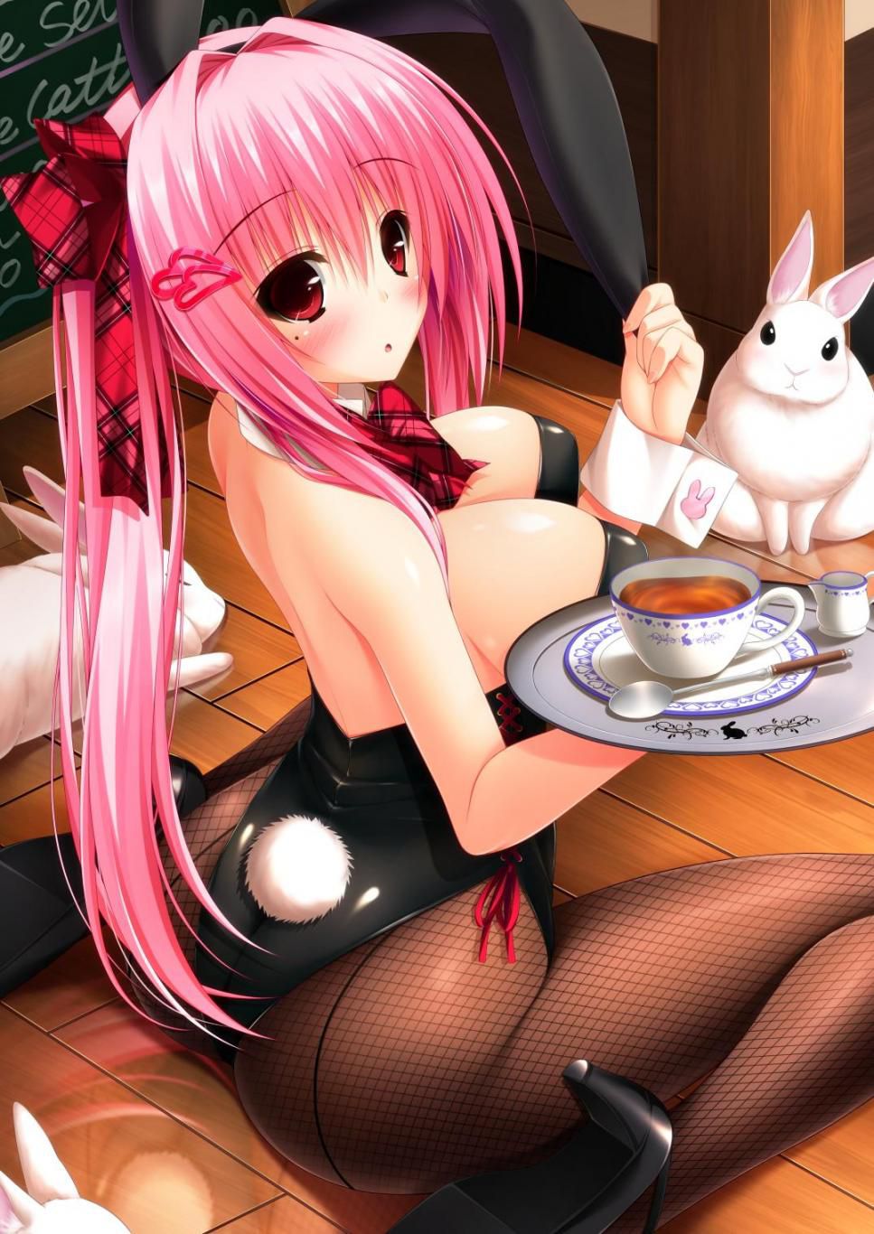 【Secondary erotic】 The secondary dosquebe image of a girl dressed in a bunny girl costume that stands out for the dosukebe of the buttocks and pie is here 24