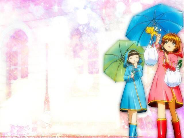 Two-dimensional girl guide I bring an umbrella [54 photos]. 5 [rain] 47