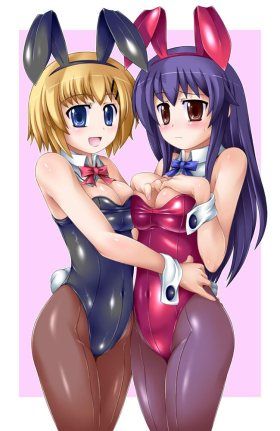 Erotic pictures of the Bunny girl, trying to be happy! 15