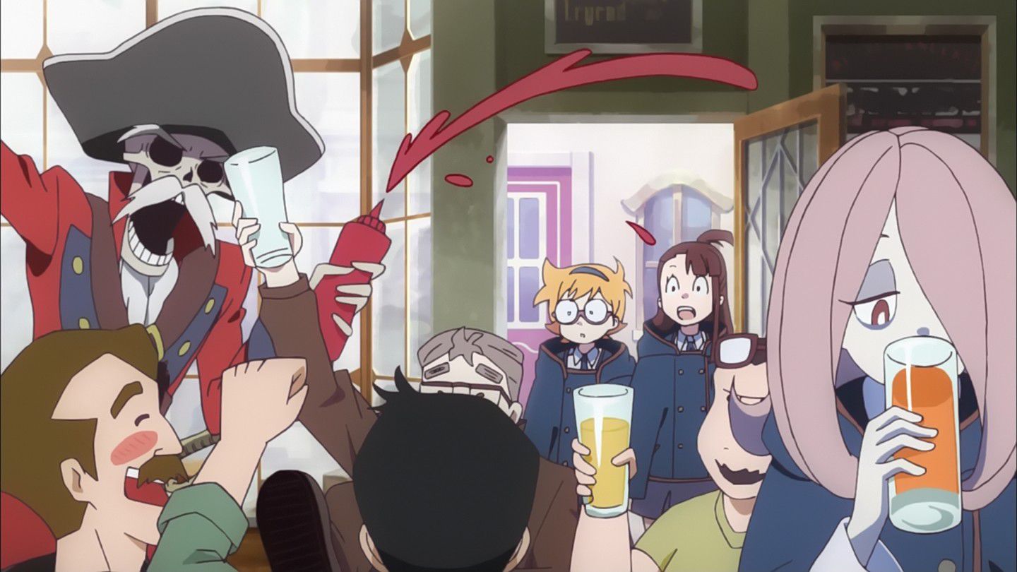 "Little witch academia, 9 stories, today also acre thigh dinner we did! 10