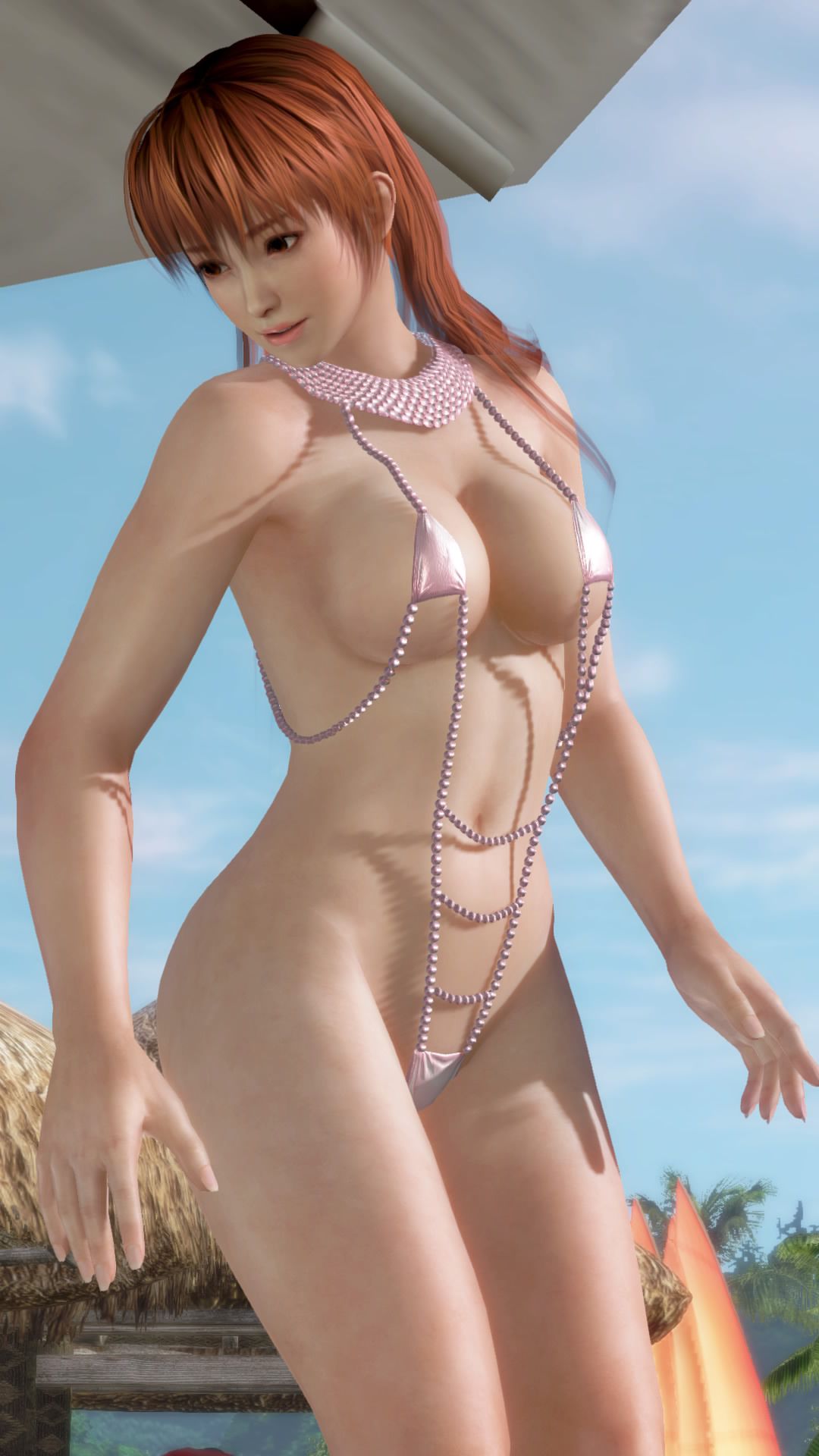 Photo session with DOAX3 new swimsuit "salmon ROE" (blur version) 23