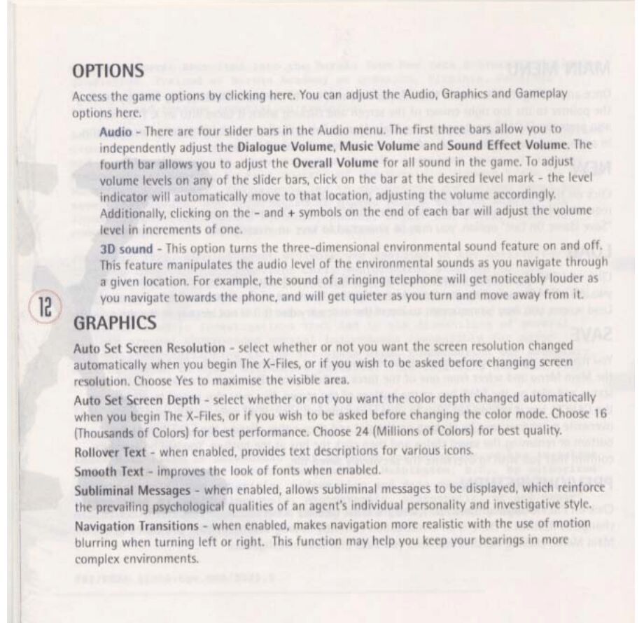 The X-Files (PC (DOS/Windows)) Game Manual 13