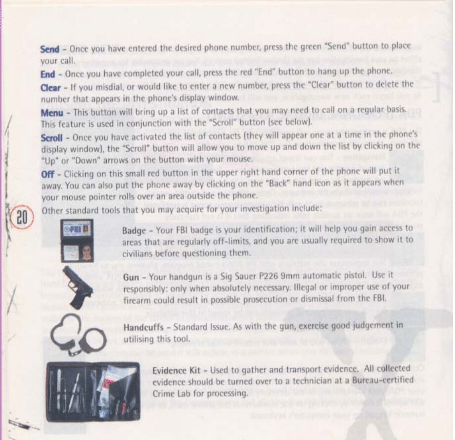 The X-Files (PC (DOS/Windows)) Game Manual 21