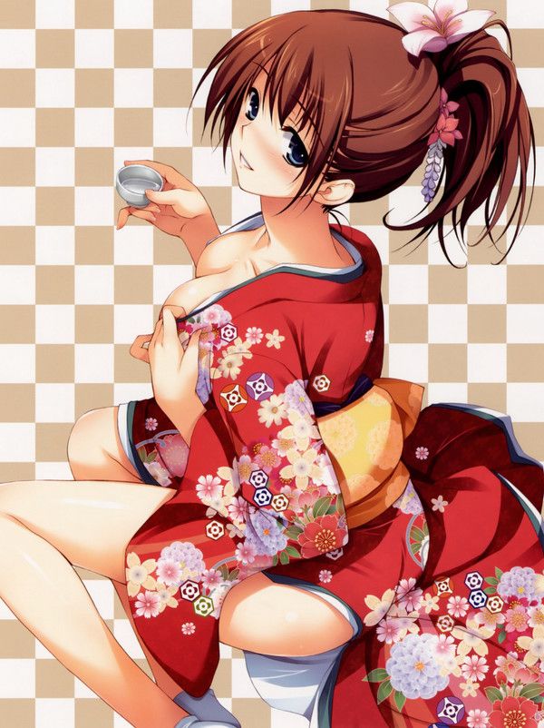 2D kimono turned pretty girl erotic pictures 38 pieces 18