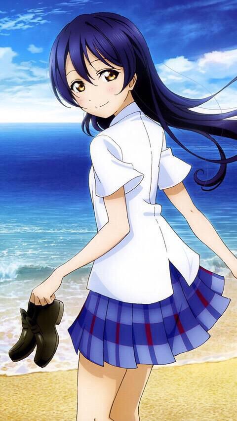 [Image is: "love live! "UMI-CHAN's and Super girl would anyone fell in love in a scene from wwwww 11