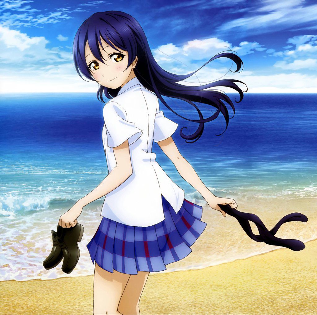 [Image is: "love live! "UMI-CHAN's and Super girl would anyone fell in love in a scene from wwwww 12