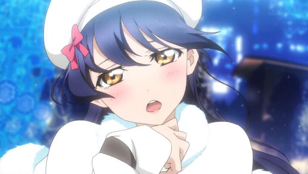 [Image is: "love live! "UMI-CHAN's and Super girl would anyone fell in love in a scene from wwwww 14