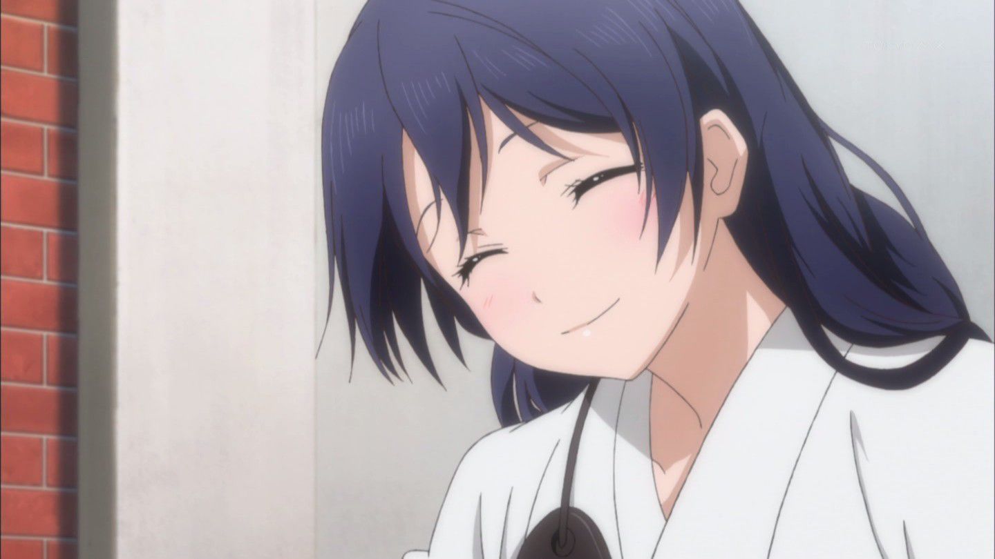 [Image is: "love live! "UMI-CHAN's and Super girl would anyone fell in love in a scene from wwwww 5