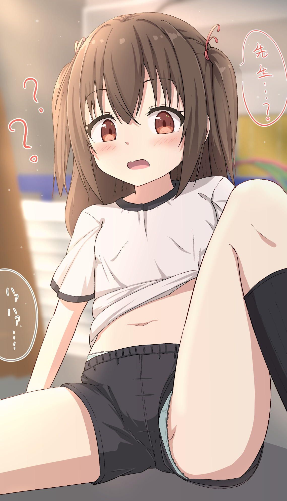 【Gymnastics Clothes Shortpans Lori】 Secondary Moe &amp; Erotic Image of Secondary Lori Girl in Contemporary Gymnastics Clothes and Shorts in Shorts 1