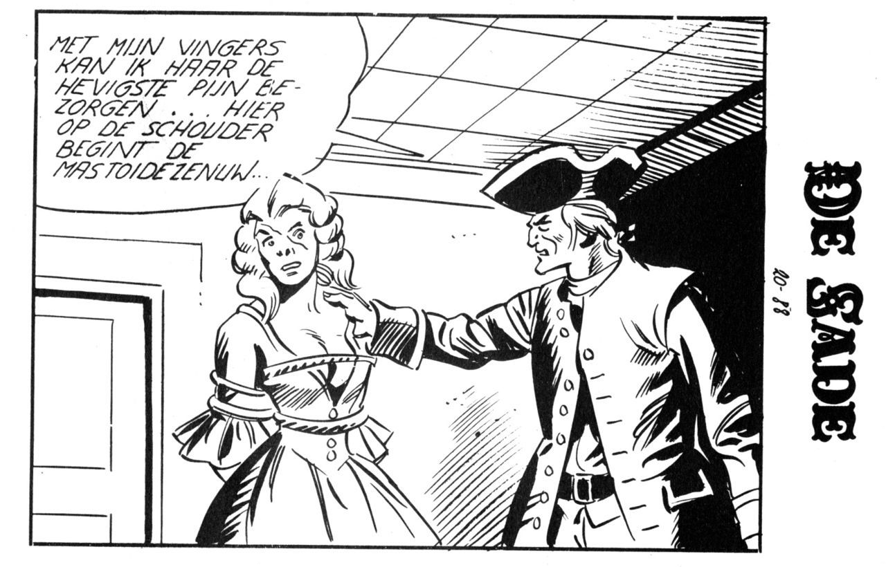 Orgieën In De Kostschool (Dutch) In 5 series...53 Nog niet geplaatste strips uit de "De Sade" serie 90