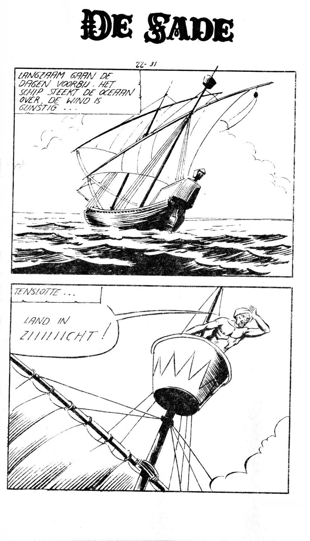 Bloedparel (Dutch) In 5 series...53 Nog niet geplaatste strips uit de "De Sade" serie 33