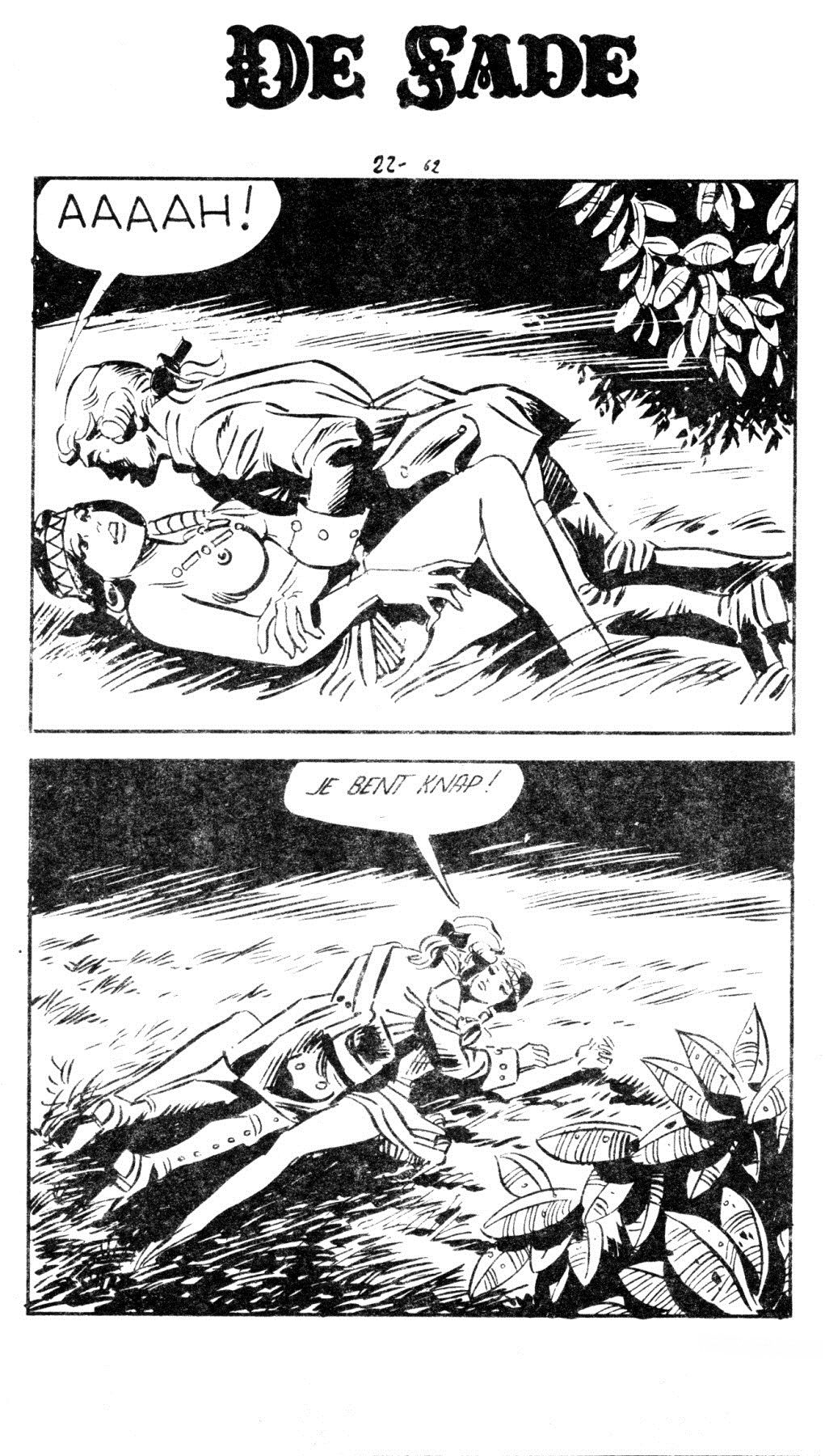 Bloedparel (Dutch) In 5 series...53 Nog niet geplaatste strips uit de "De Sade" serie 64