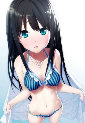 Cute dark-haired two-dimensional images. 15