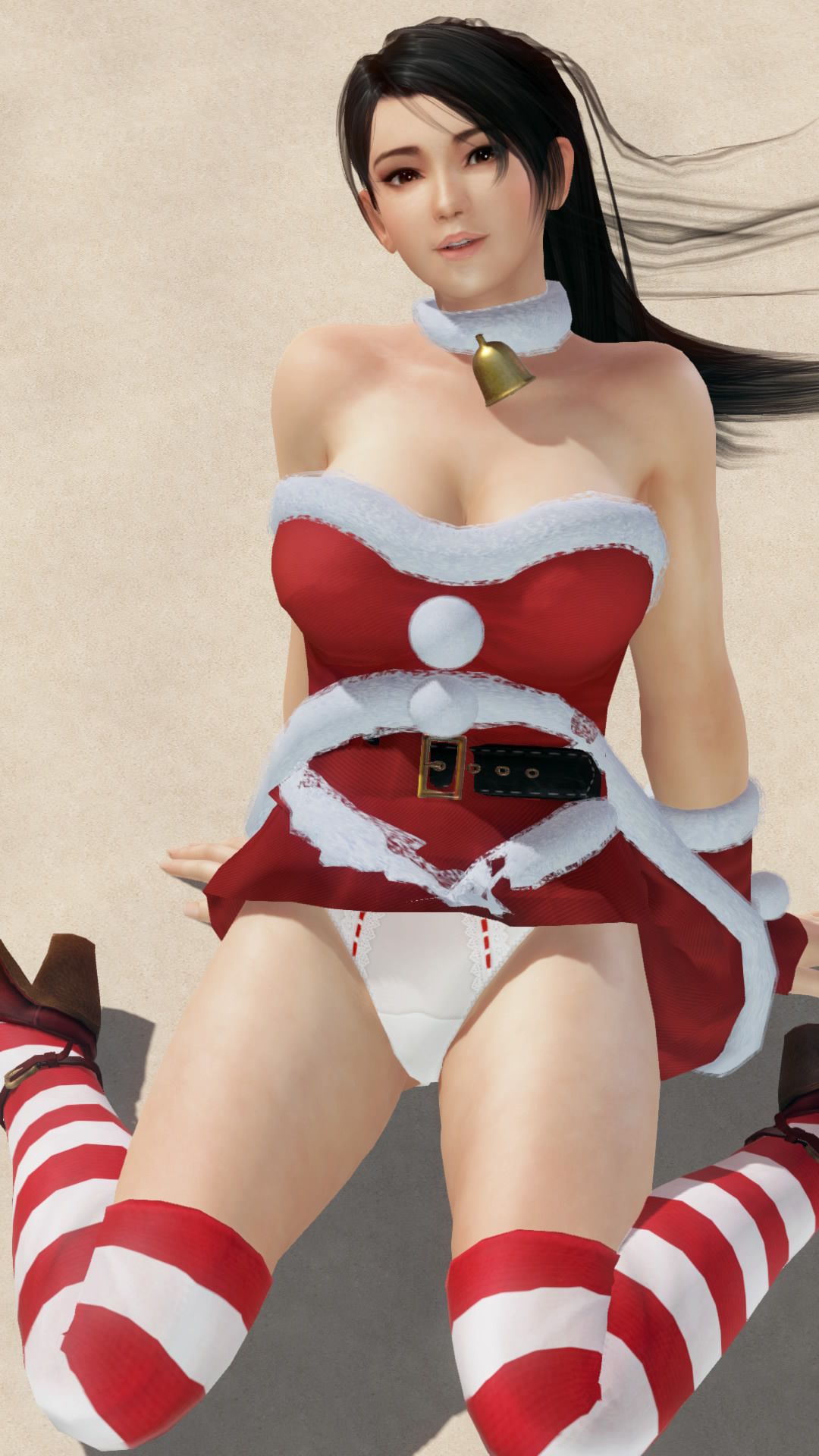 Merry Xmas from DOAX3 South Island! Photo session with new swimsuit Santa 10