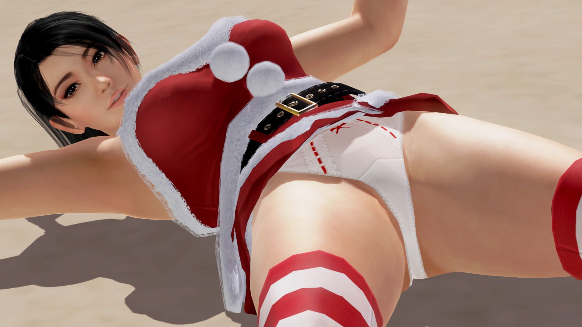 Merry Xmas from DOAX3 South Island! Photo session with new swimsuit Santa 12