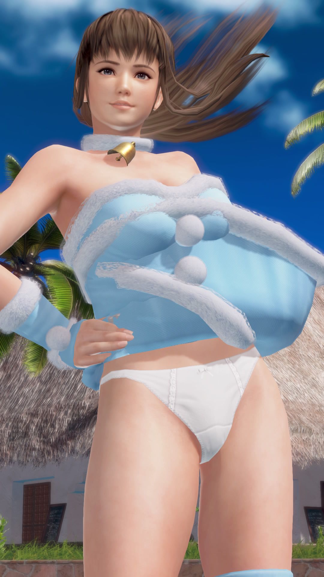 Merry Xmas from DOAX3 South Island! Photo session with new swimsuit Santa 14