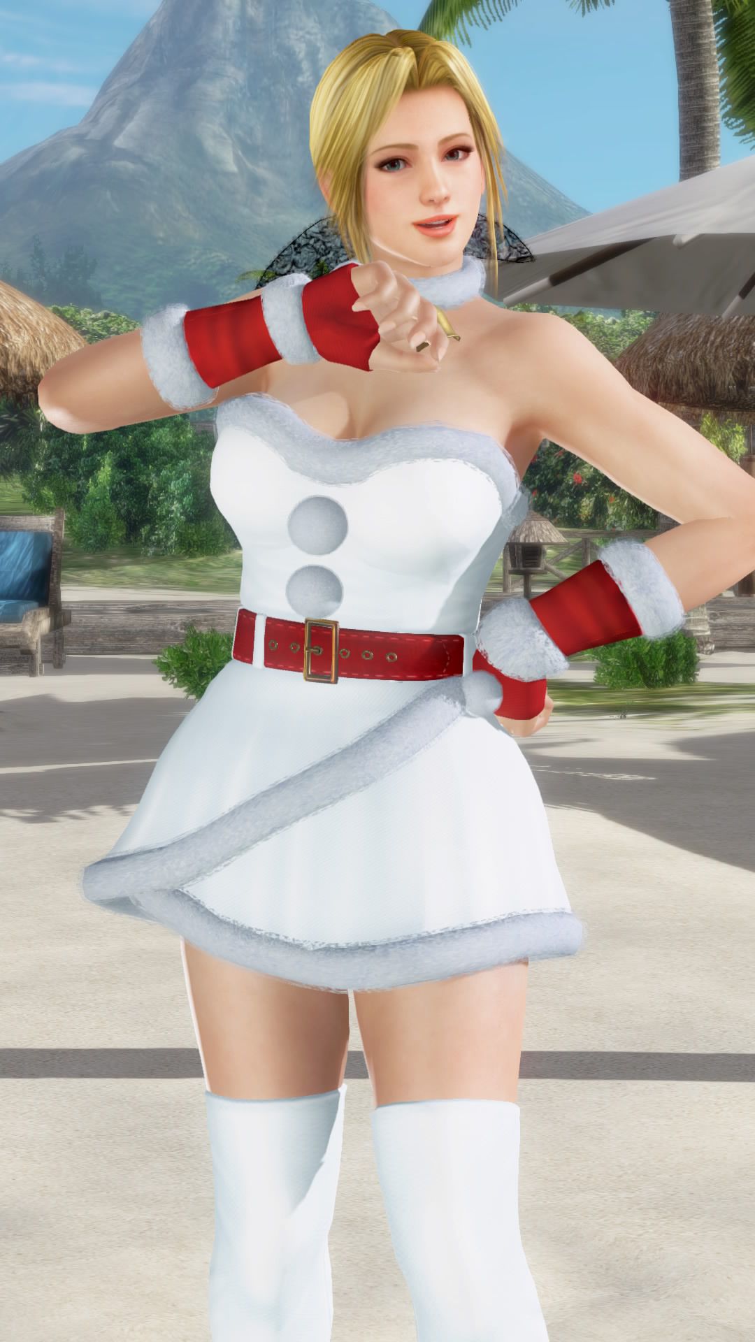 Merry Xmas from DOAX3 South Island! Photo session with new swimsuit Santa 19