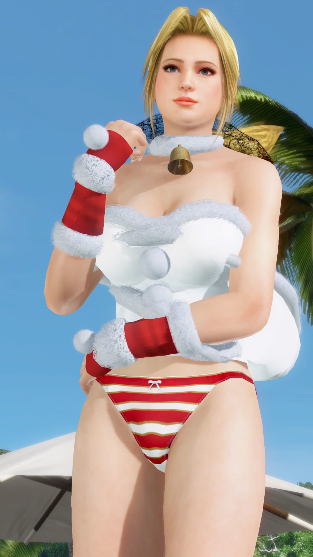 Merry Xmas from DOAX3 South Island! Photo session with new swimsuit Santa 20