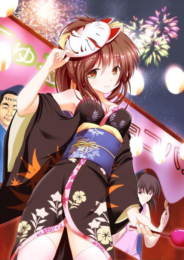 Too erotic picture of kimono and yukata! 10