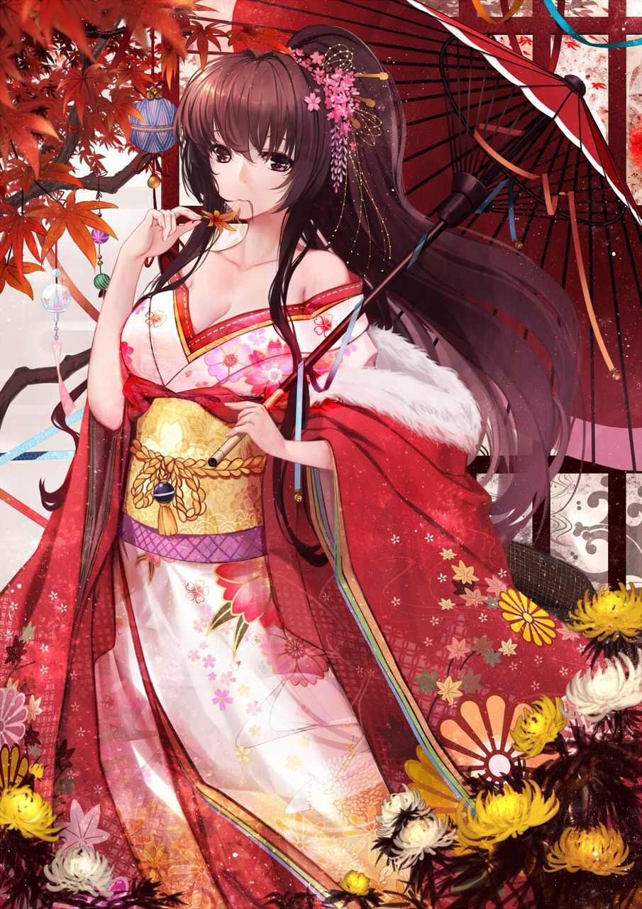 Too erotic picture of kimono and yukata! 20