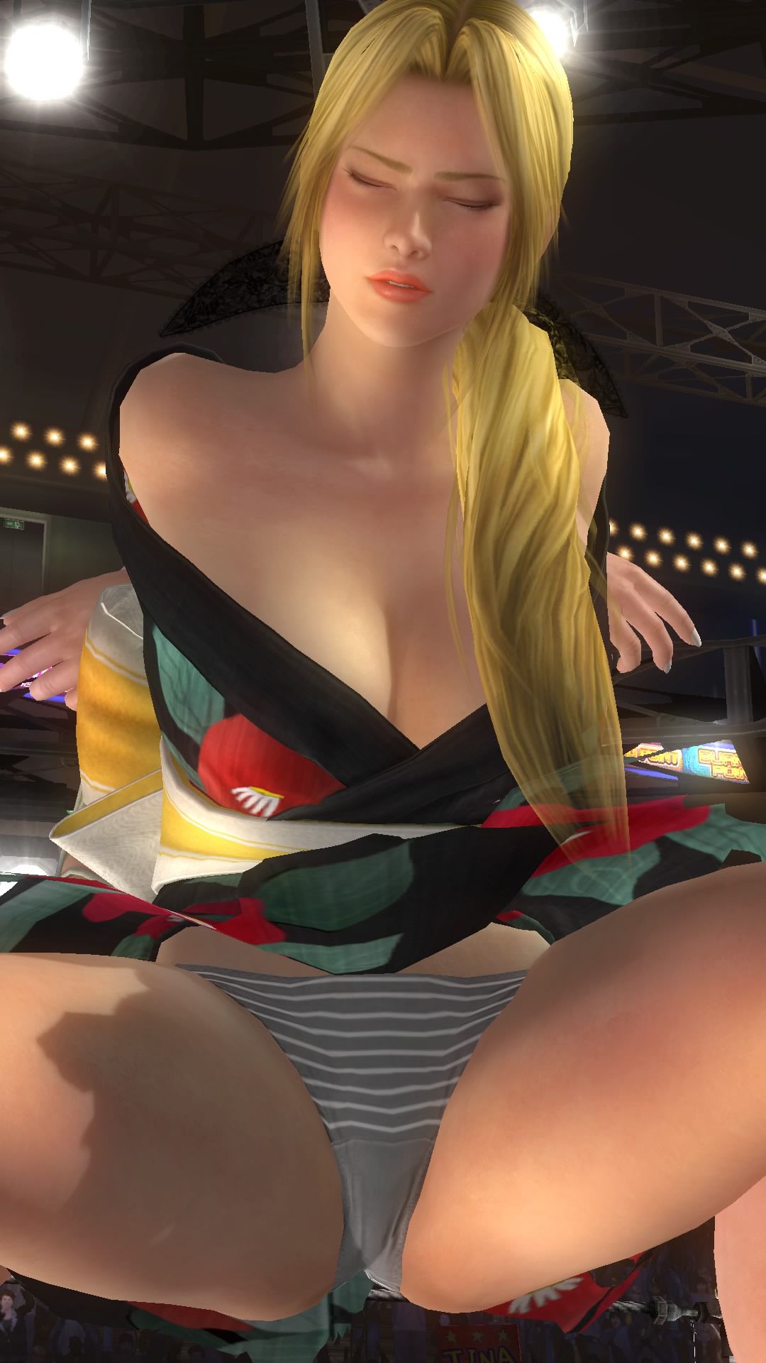 DOA5LR happy yukata COS your panties introduction (haze, Elena, Lisa) 21