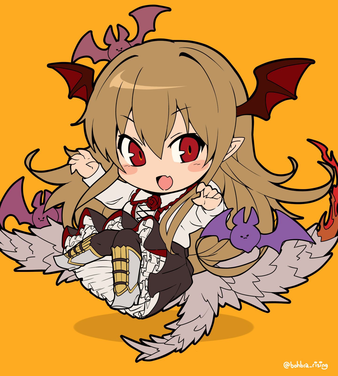 Vampy Chan (secondary-ZIP) to put on the shoes and cute images together "of God bahamut and grumble fantasy." 35