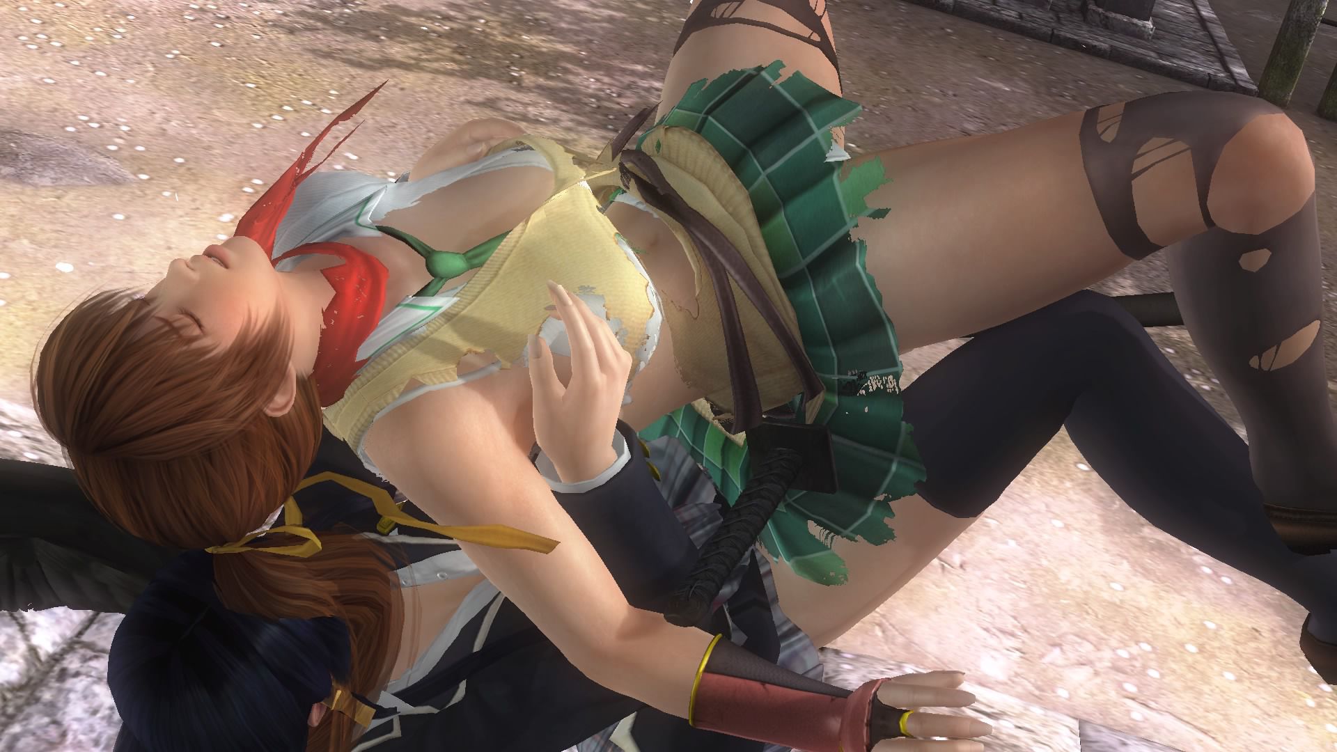 DOA5LR or corner (cagrakos) in the early summer rain Lotus's ryona 16