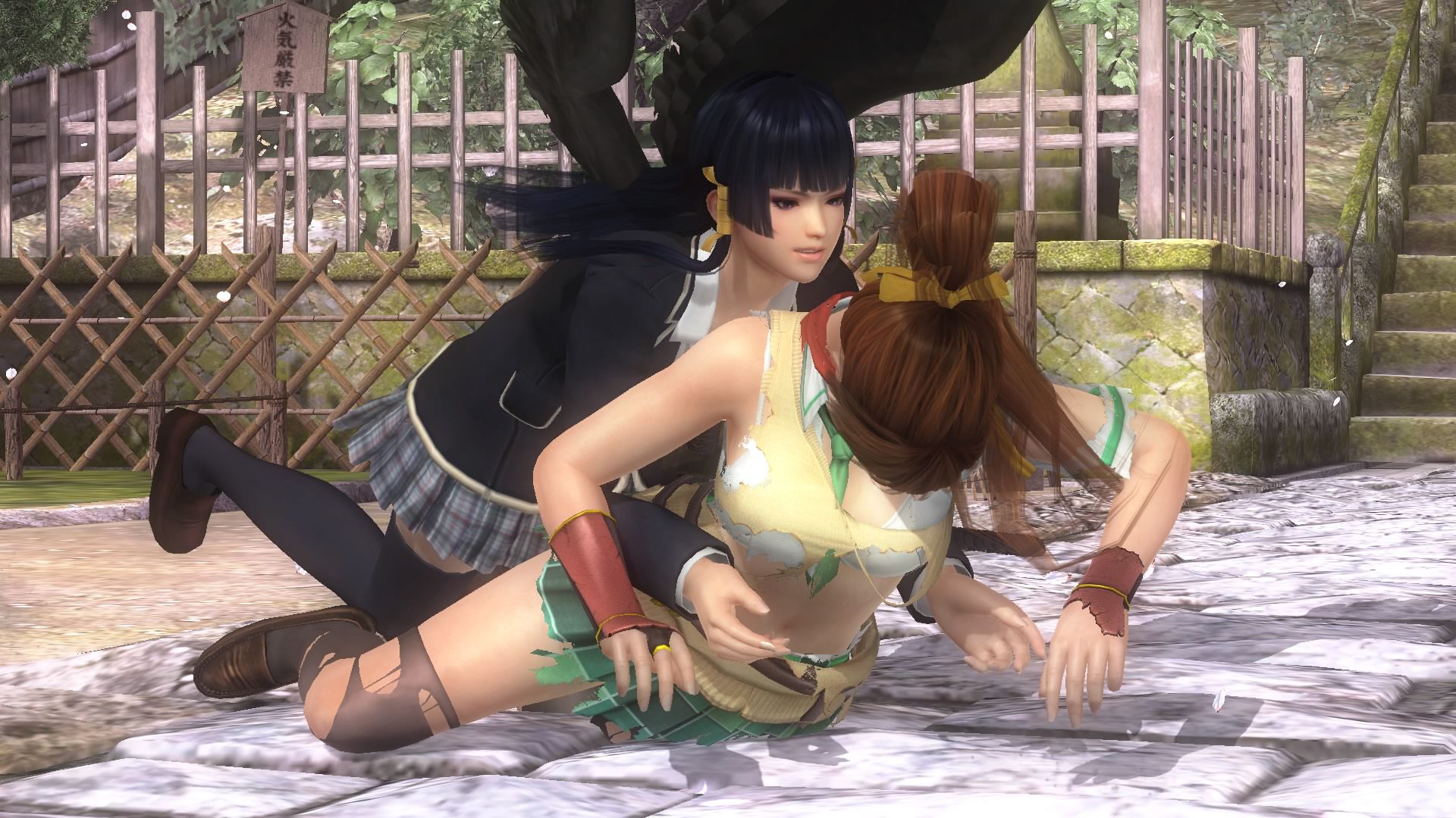 DOA5LR or corner (cagrakos) in the early summer rain Lotus's ryona 3