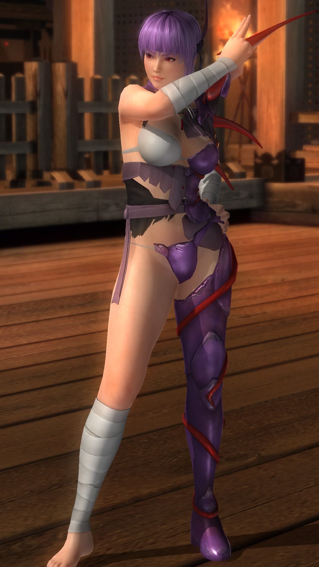 DOA5LR ayane (ravaging armor) in the deep Dragon, Dragon twist at ryona 1