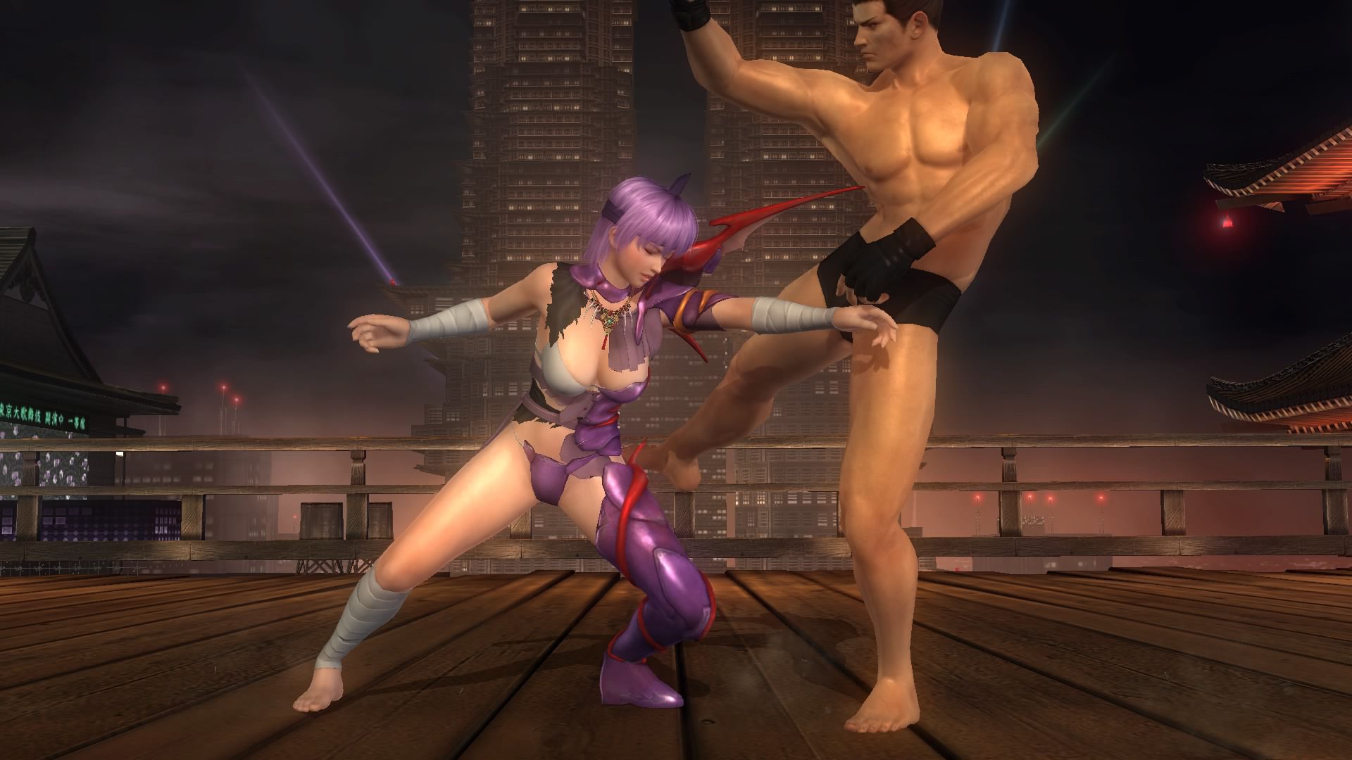 DOA5LR ayane (ravaging armor) in the deep Dragon, Dragon twist at ryona 2