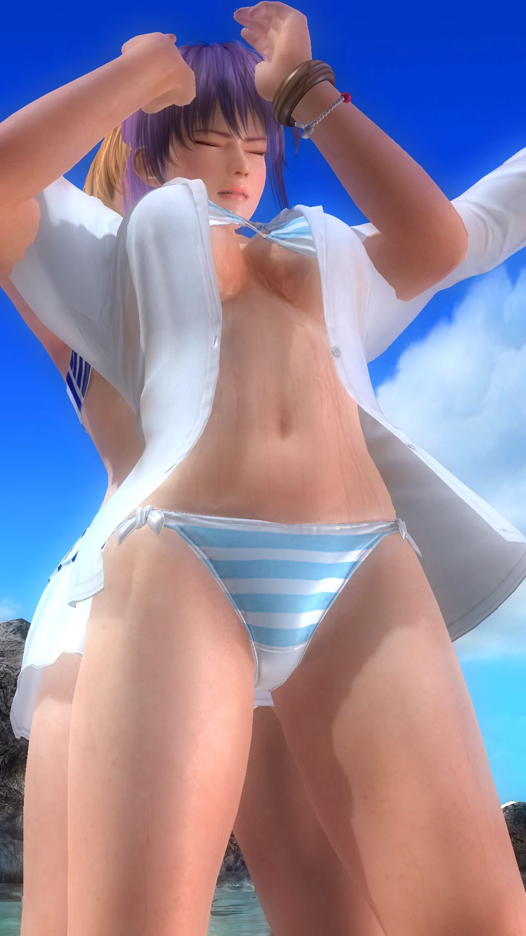 Ayane DOA5LR (lovely summer COS) in bouanndoaroo, Dragon suplex on ryona 21