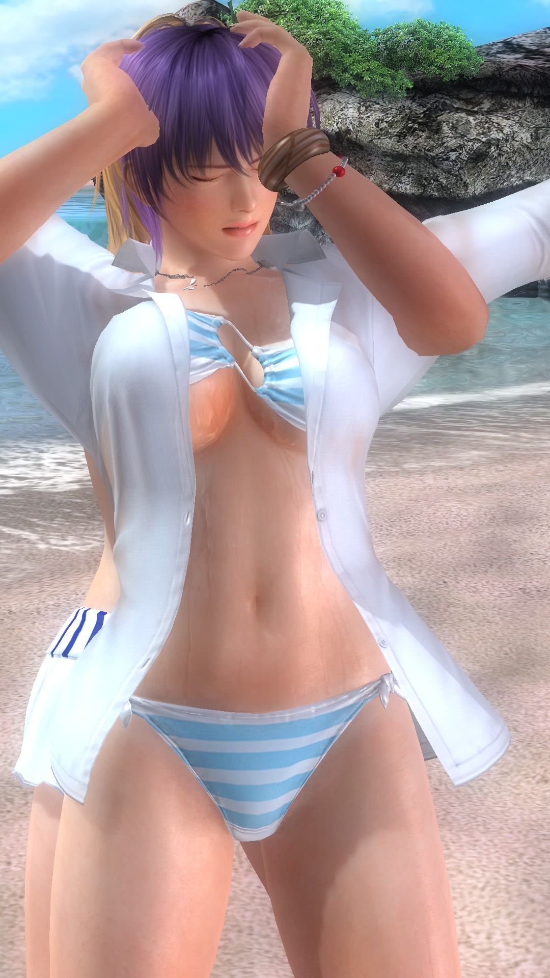 Ayane DOA5LR (lovely summer COS) in bouanndoaroo, Dragon suplex on ryona 23