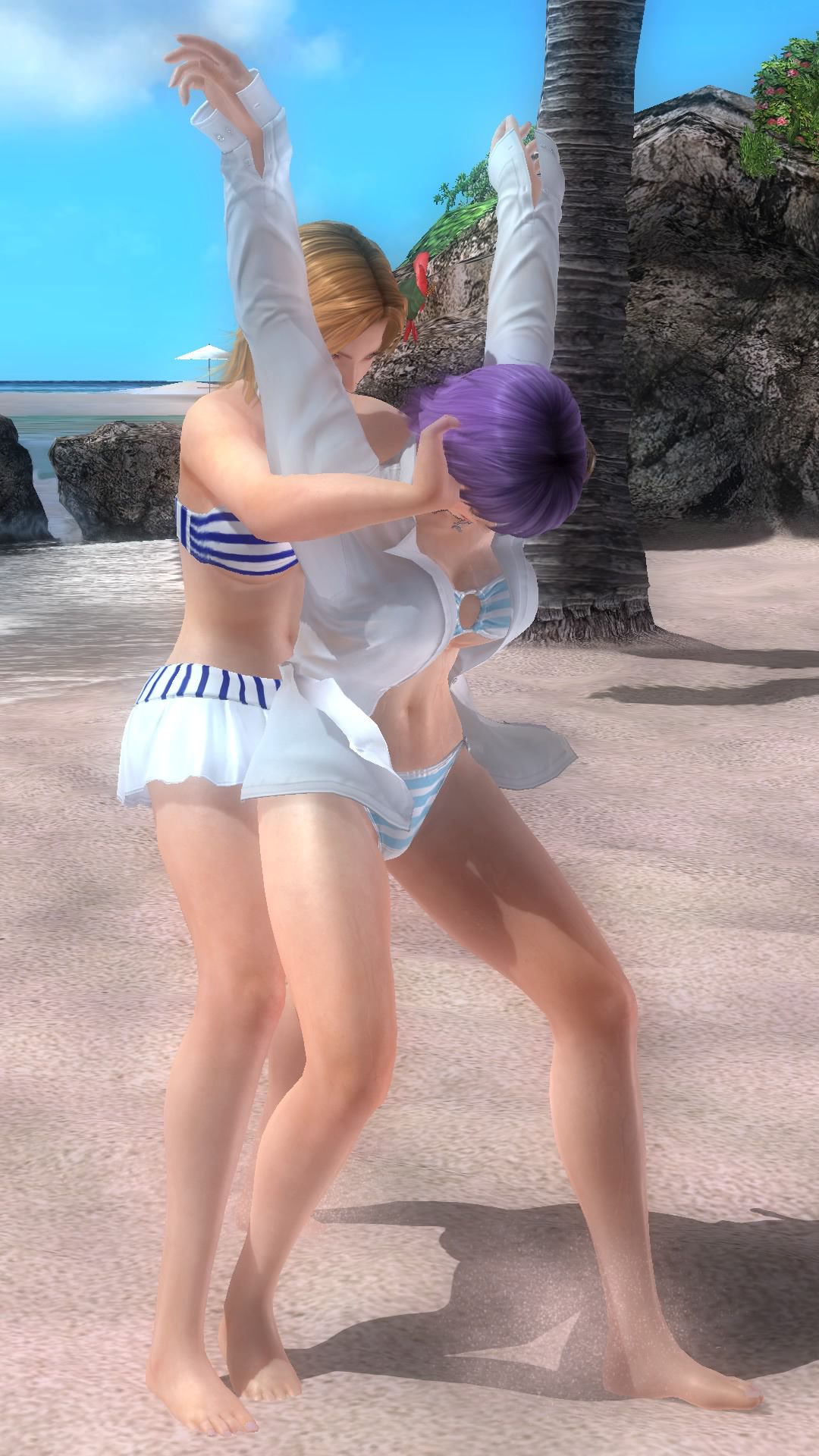 Ayane DOA5LR (lovely summer COS) in bouanndoaroo, Dragon suplex on ryona 24