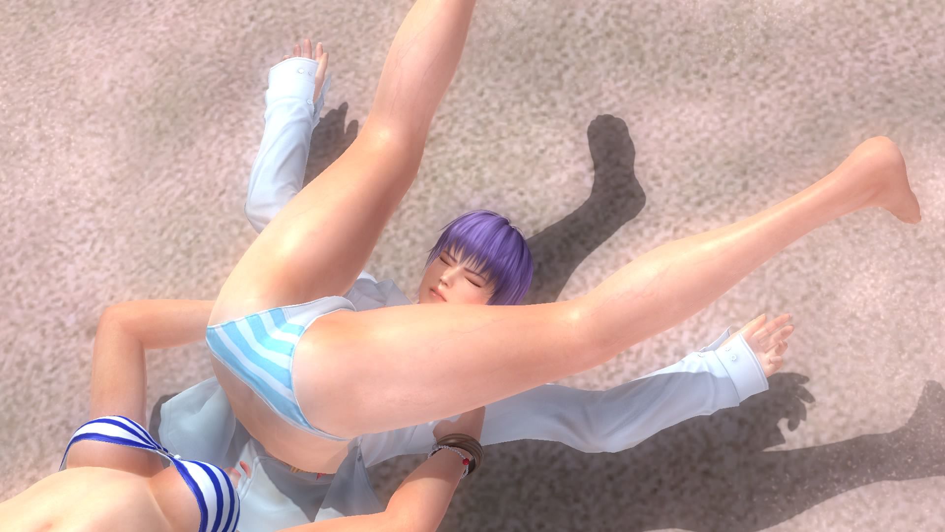 Ayane DOA5LR (lovely summer COS) in bouanndoaroo, Dragon suplex on ryona 32