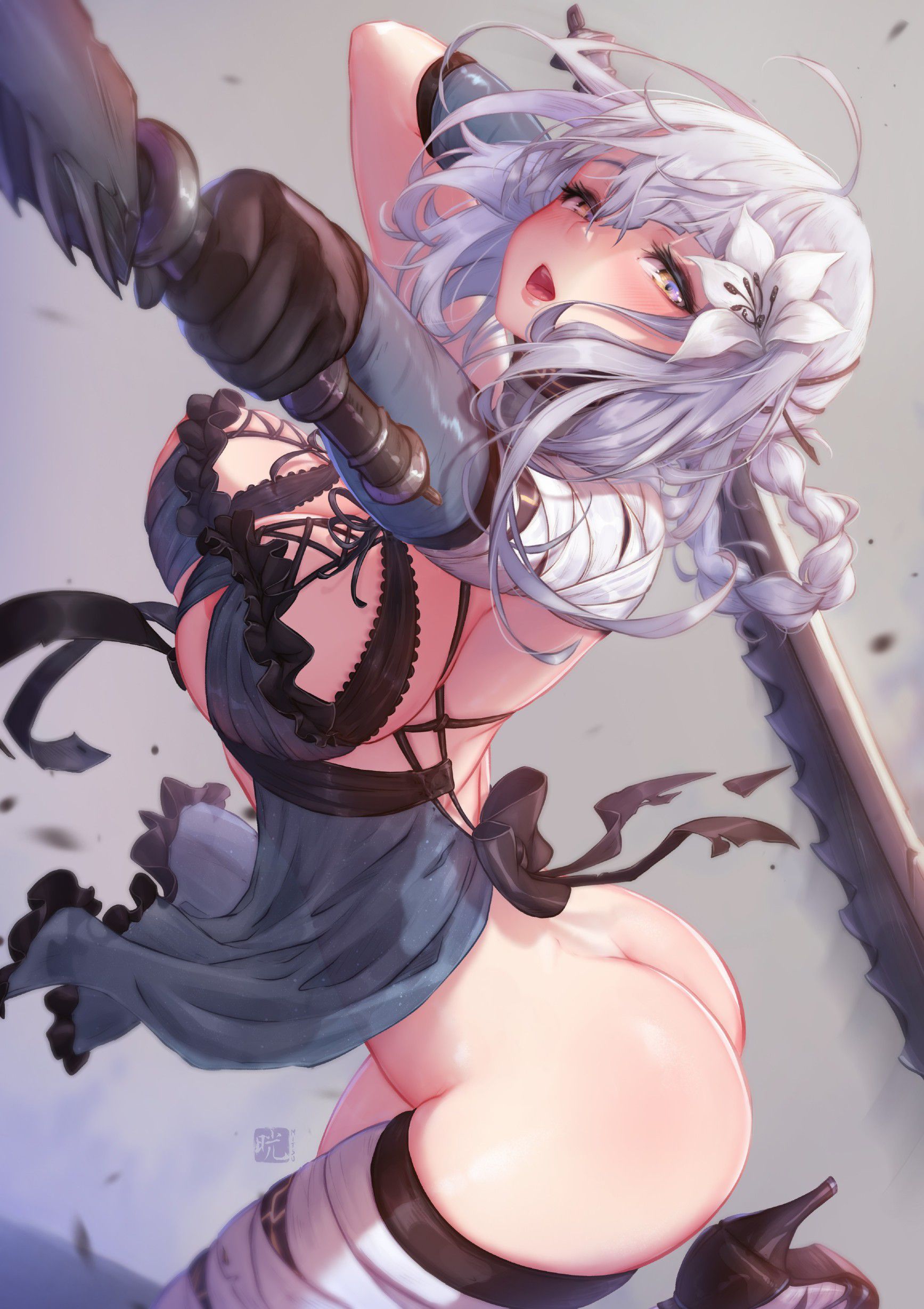 【2nd】Erotic image of a beautiful silver-haired beautiful girl Part 32 28
