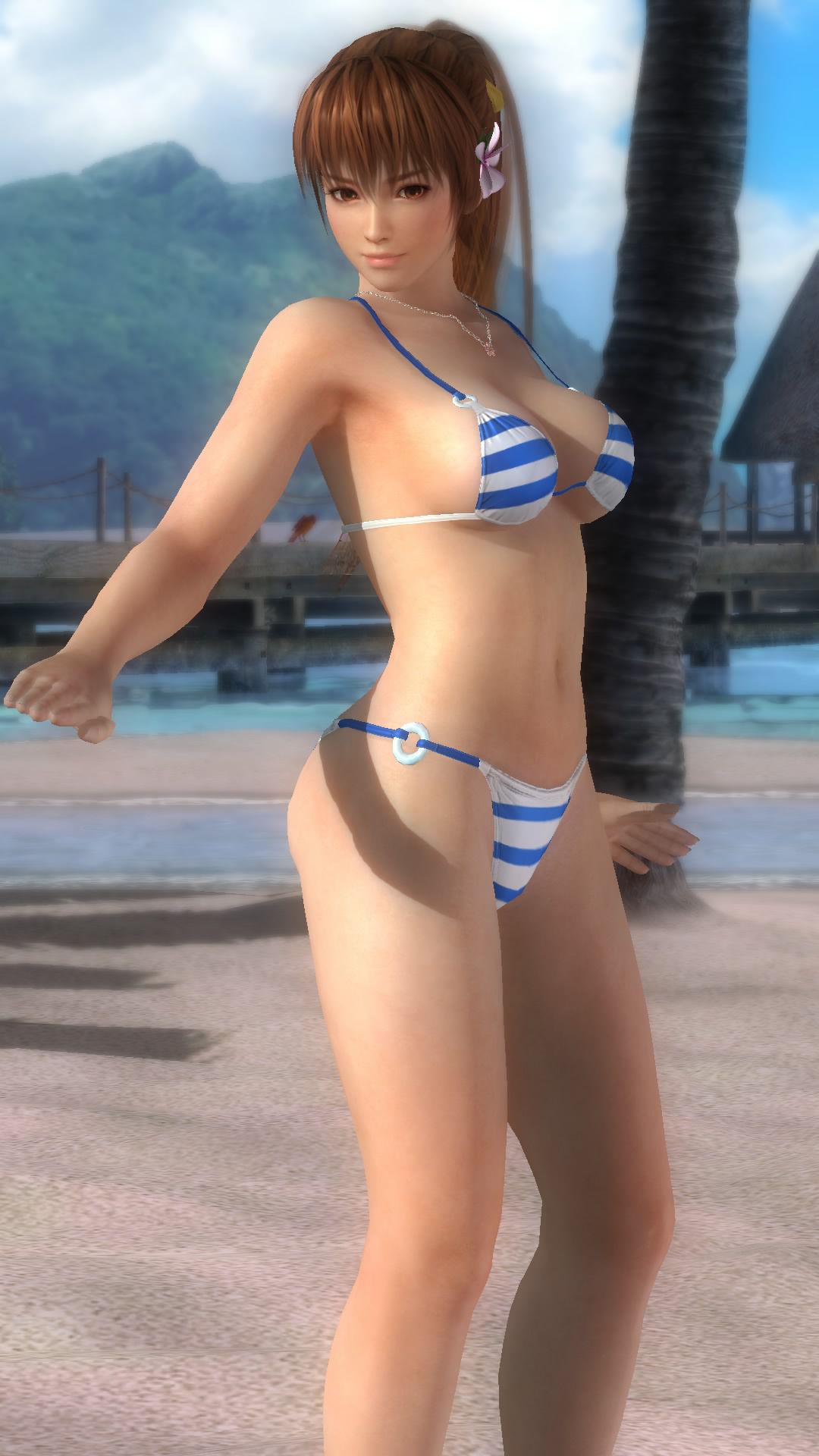 DOA5LR Kasumi swimsuit ryona picture pack 1