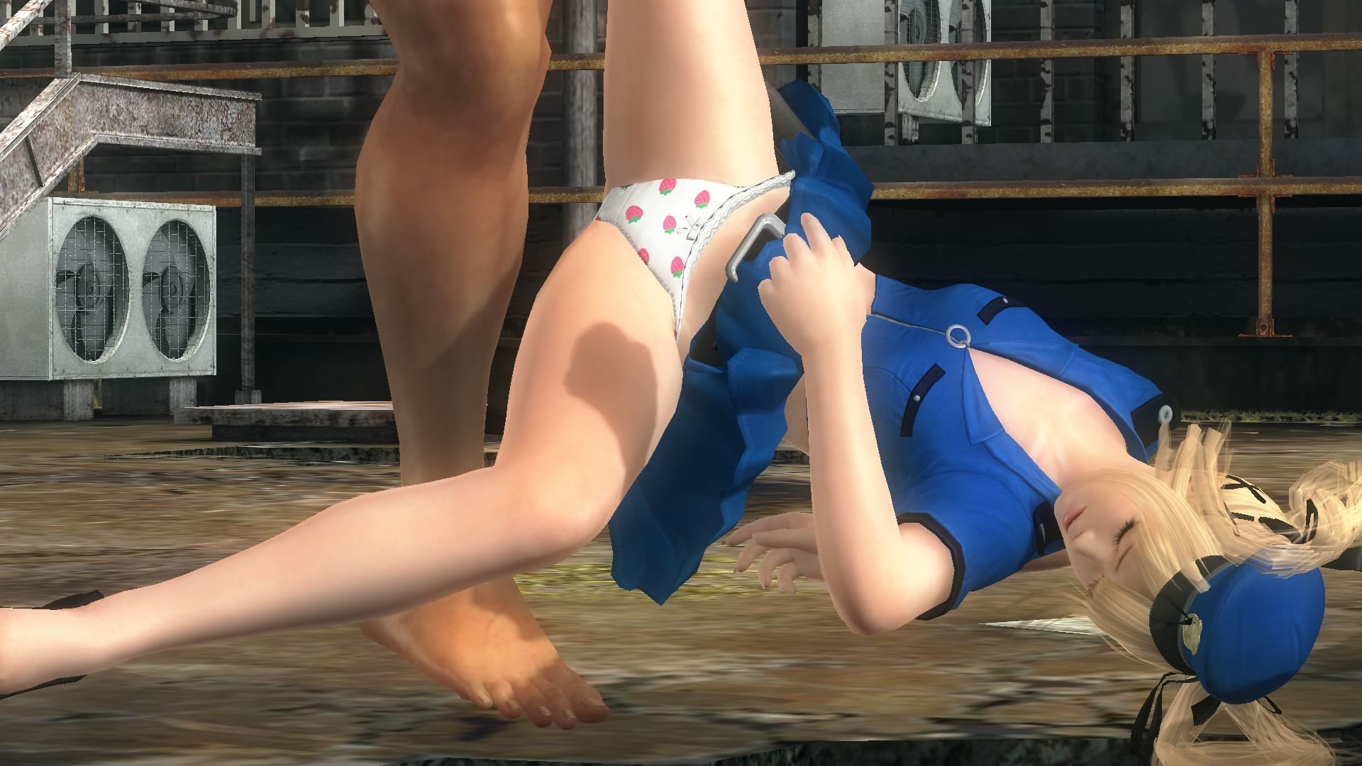 Celebration of the Ichigo pantsu! DOA5LR Marie-Rose-CHAN's cotton pants, gigantic has take a picture! 14