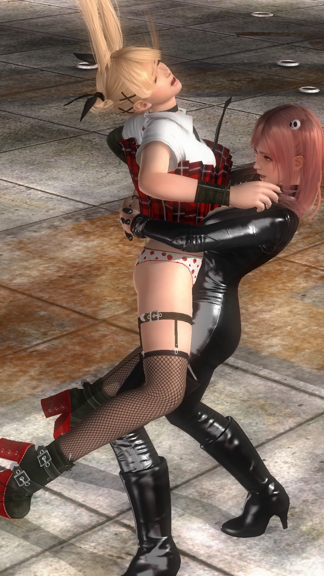 Celebration of the Ichigo pantsu! DOA5LR Marie-Rose-CHAN's cotton pants, gigantic has take a picture! 2