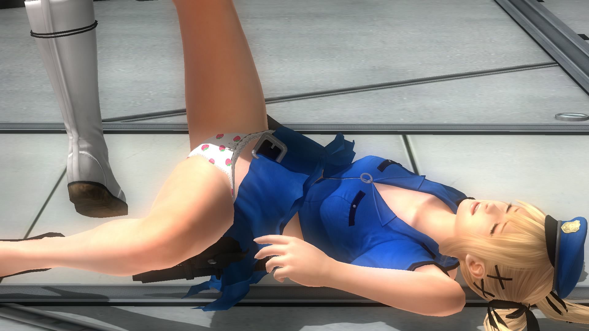 Celebration of the Ichigo pantsu! DOA5LR Marie-Rose-CHAN's cotton pants, gigantic has take a picture! 34